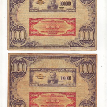 old US gold certificate - US Paper Money