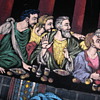 Black velvet painting of last supper