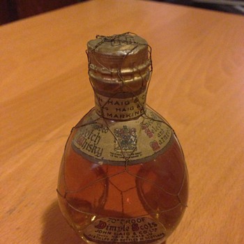Old bottle of Scotch whiskey