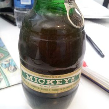 Mickey's Malt Liquor Big Mouth Bottle Full