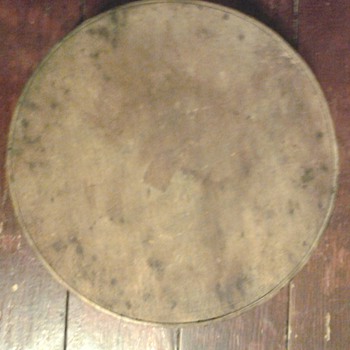 Vintage blue paint wooden box - Victorian Era