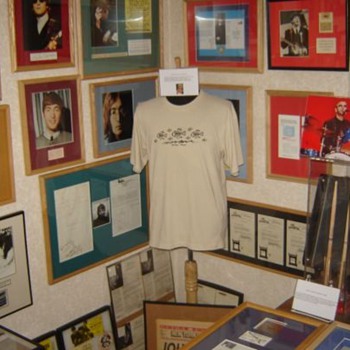 My Beatles room with John Lennon's shirt...
