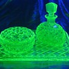 Joseph Inwald, Checkoslovakia Cut Crystal Dresser Set 