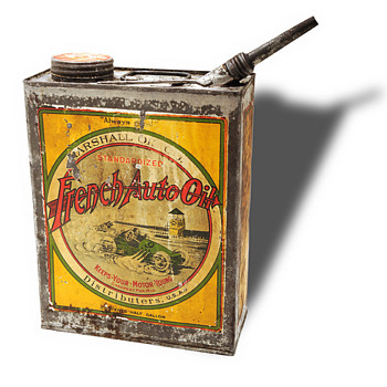 French Auto Oil- Marshall Oil Company Can - Petroliana