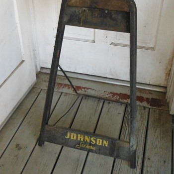 Antique Johnson Outboard Motor Retail Display Stand - Petroliana
