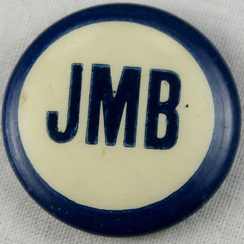 Vintage Pinback Button Idenification Help Political Campaign Pin? Initials JMB 