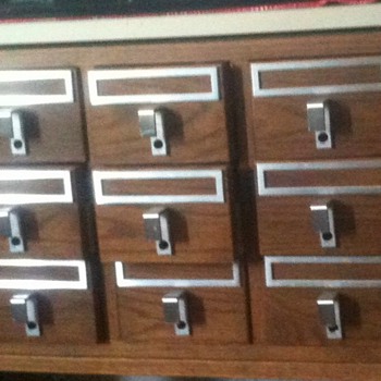 LIBRARY CARD CATALOG  - Furniture