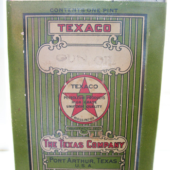 TEXACO GUN OIL CAN FROM PORT ARTHUR,TEXAS. - Petroliana