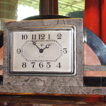 1925-35 Tokyo Clock Mfg Art Deco Clock