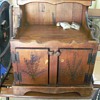 Cimatti city bike & wood cabinet