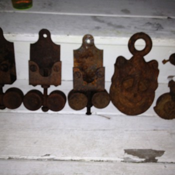 vintage pulleys