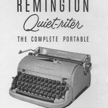 1952 - Remington "Quiet-riter" Typewriter Advertisement