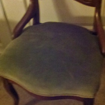 Set (8) of Balloon back dining chairs found at auction.