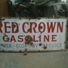 Red Crown Gasoline sign