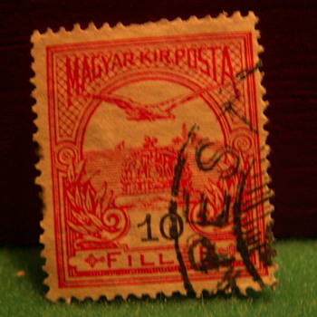 Vintage Budapest 10 Filler Stamp ~ Used - Stamps