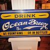 Ocean Breeze Porcelain Soda Sign