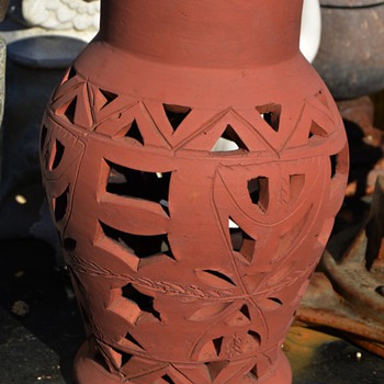 Pierced Pottery Thing? for a candle, maybe? - Art Pottery
