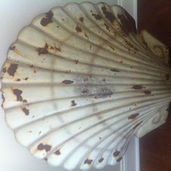 White Porcelain Shell Sign