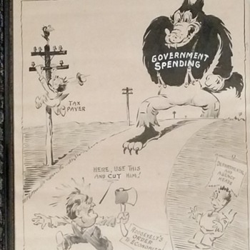 Antique Fred O. Seibel Original Drawing Signed and personalized - Comic Books