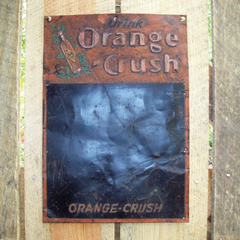 Orange Crush chalk board sign - Signs