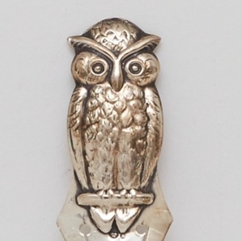 Silver Owl Bookmark (Sweden), ca. 1920 - Books