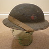 British re issued WWI steel helmet.