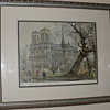 Ectching , print or painting of Paris 