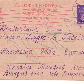 WWII world war 2 post cards german russian