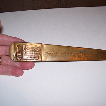 SOLID BRONZE LETTER OPENER