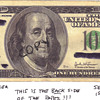 $100 bill printed with the paper backwards in the press
