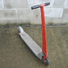 Unknown antique vintage sidewalk push kick scooter. Cast aluminum.