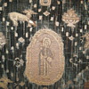 Very old silk/velvet cloth with unusual figures