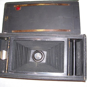 Foreign wood frame bellows camera