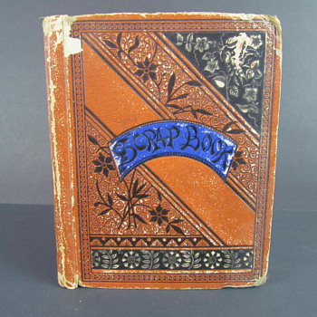 Antique Scrap Book w/ Cards - Books