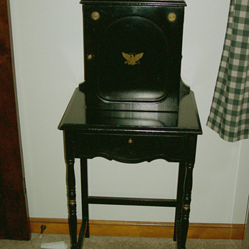 Vintage Black Telephone Cabinet & lower door - Telephones