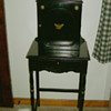Vintage Black Telephone Cabinet & lower door