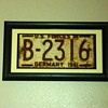 1961 us forces germany license plate