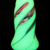 Uranium Rindskopf Pulled Feather Vase