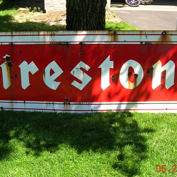 1959 Firestone sign - Advertising