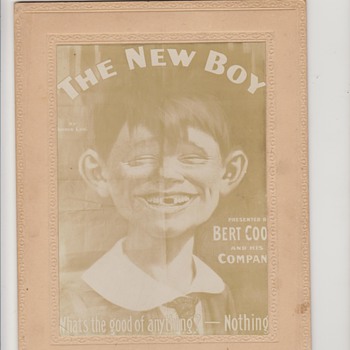 1894 Alfred E Neuman Cabinet Card