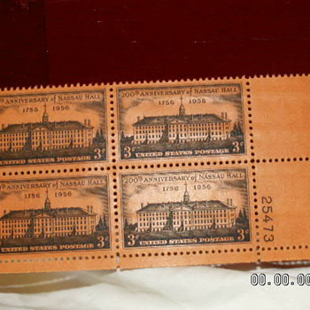 1956 Nassau Hall 200th Anniversary 3¢ Stamp - Stamps