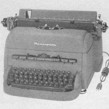 1952 - Remington "Electri-conomy" Typewriter Advertisement