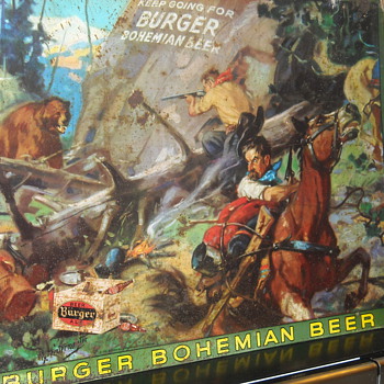 Hintermeister Burger Beer Metal Advertising Sign American Artworks Inc  - Breweriana