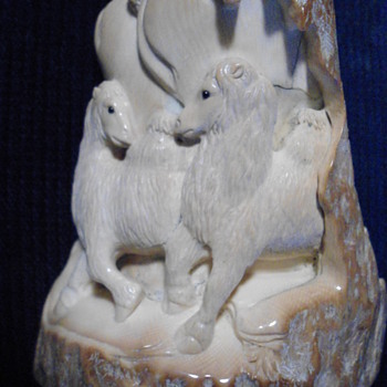Another Woolly mammoth Ivory Carving - Asian