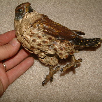 Nice German Falcon? Hawk? inkwell.
