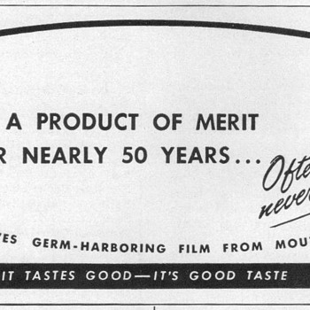 1948 - Lavoris Mouthwash Advertisement