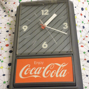 Coca Cola electric wall clock