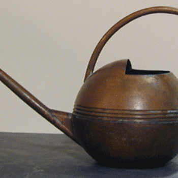 Deco Copper Watering Can - Art Deco