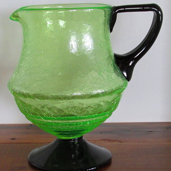 LOETZ...Crackle Jug - Art Glass
