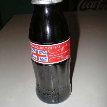 1981 Lady Diana Royal Wedding Coca-Cola Bottle